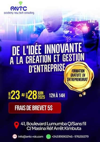 FORMATION EN ENTREPRENEURIAT 